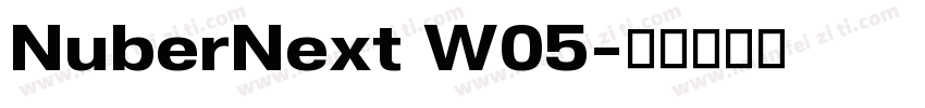NuberNext W05字体转换